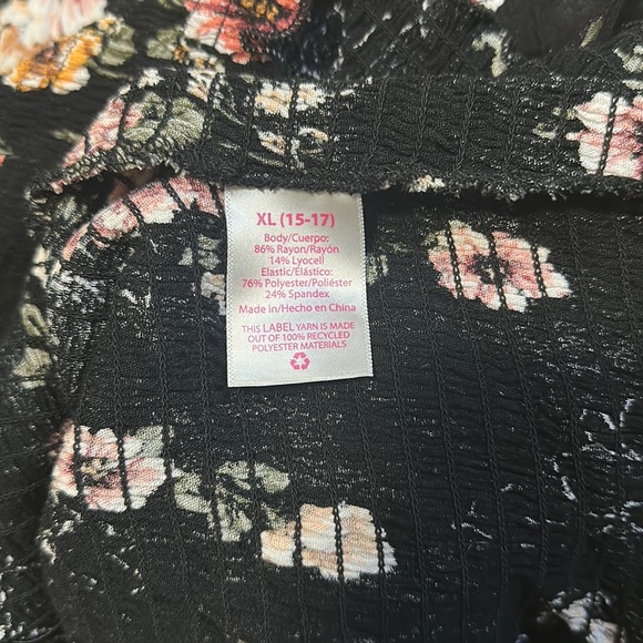 NOBO black floral 2 piece pant set XL - Picture 12 of 13